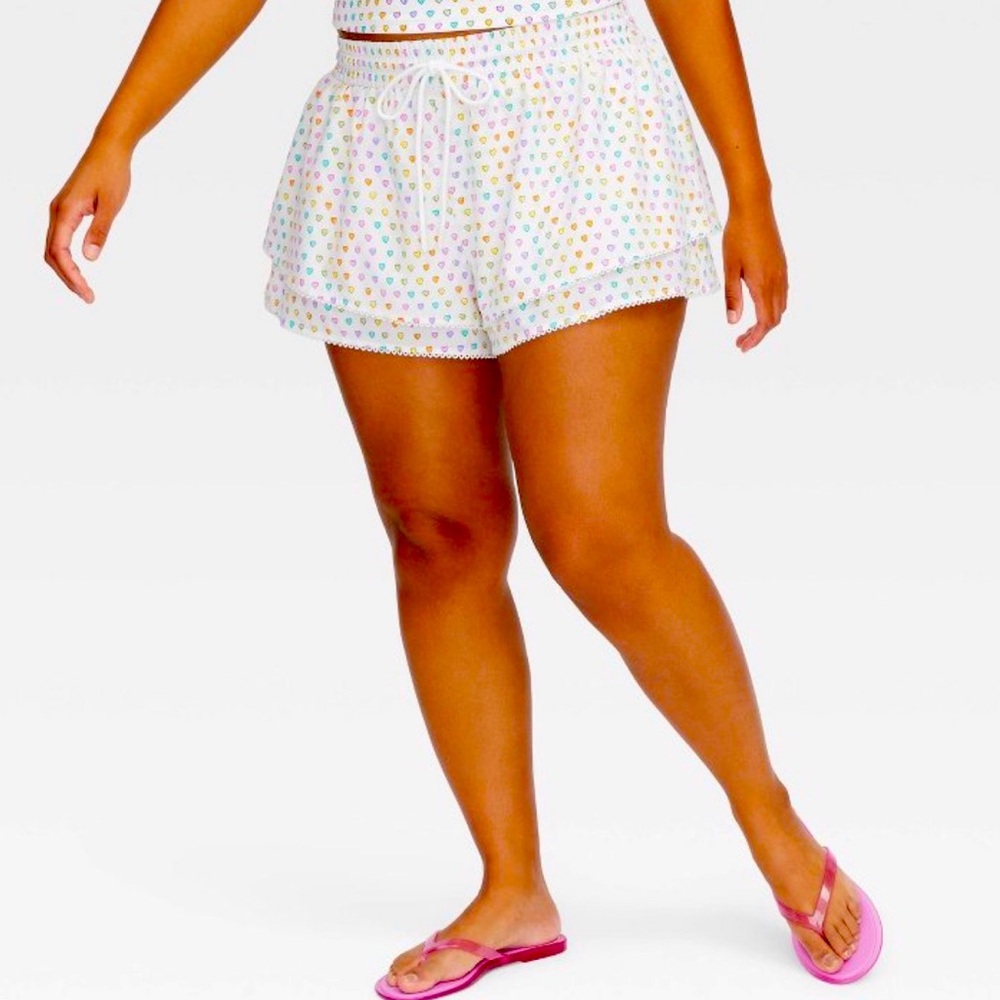 Women’s Disco Hearts Wave Drawstrings shorts Roller Rabbit X Target